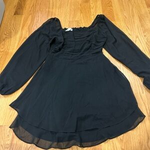Altar'd State Black Long Sleeve Dress